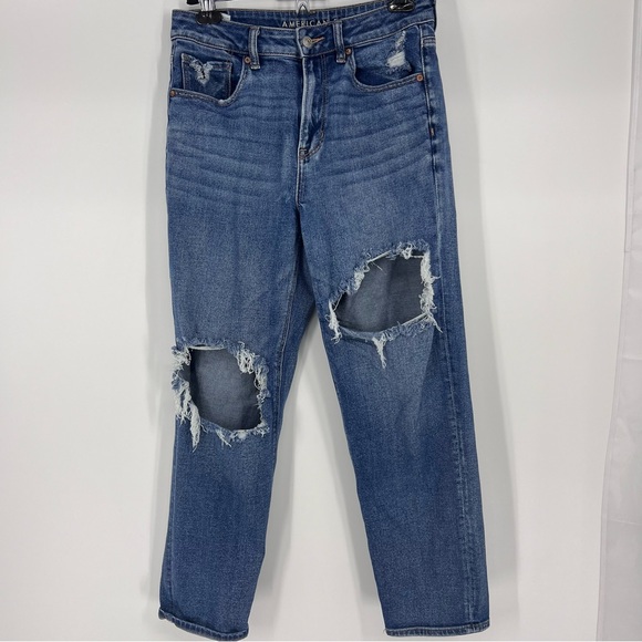 American eagle distressed Jean size 8 regular - Picture 5 of 10